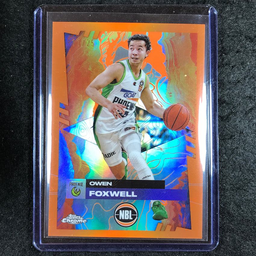 2024-25 Topps Chrome NBL OWEN FOXWELL Base Orange 11/25 #73