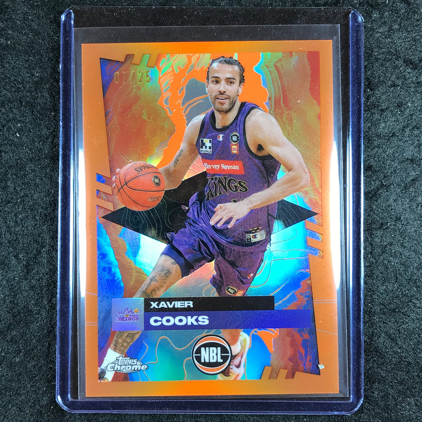 2024-25 Topps Chrome NBL XAVIER COOKS Base Orange 7/25 #84