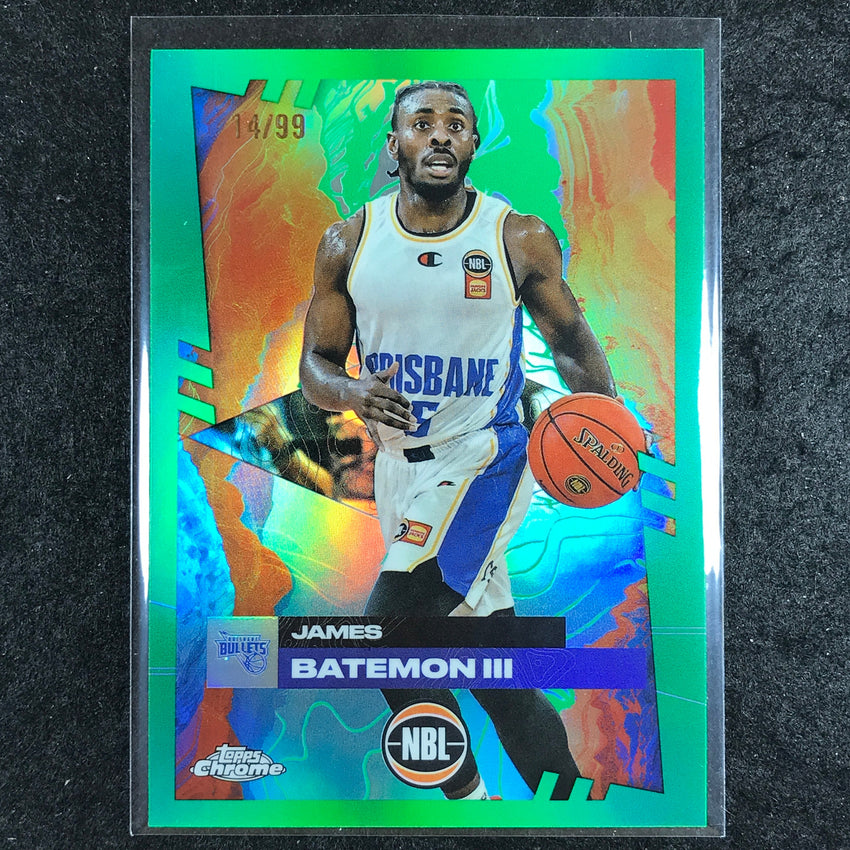 2024-25 Topps Chrome NBL JAMES BATEMON III Base Green 14/99 #19