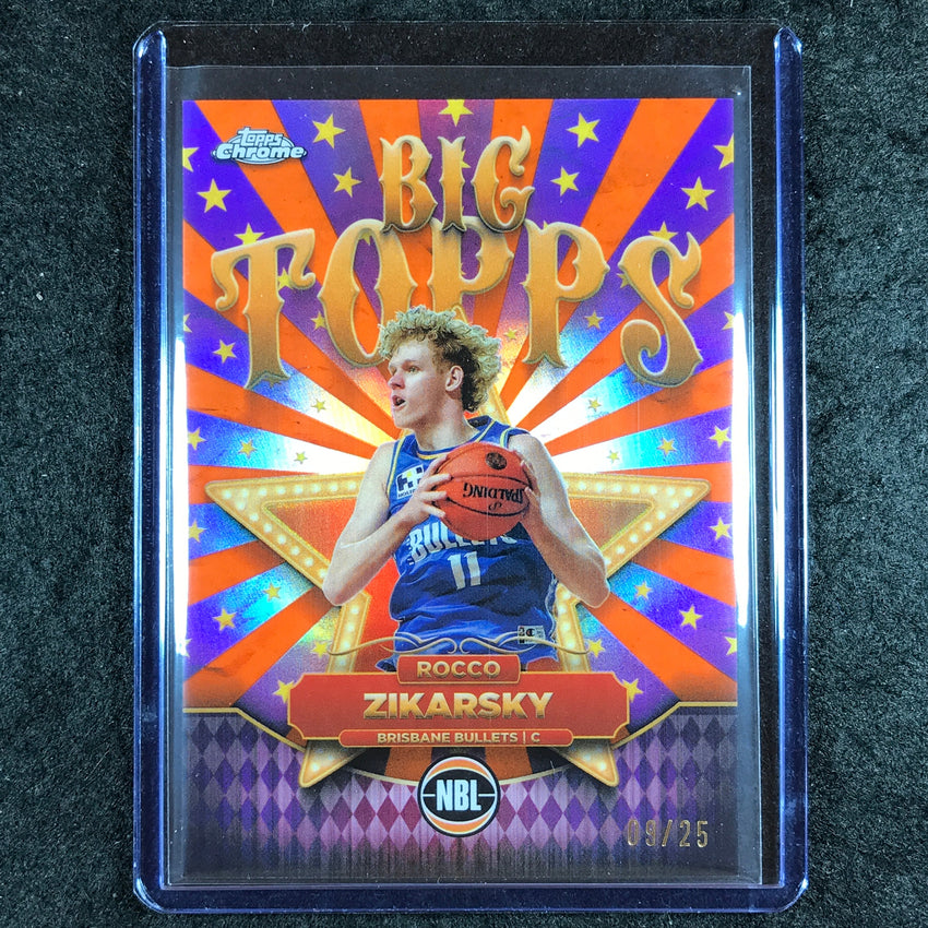 2024-25 Topps Chrome NBL ROCCO ZIKARSKY Big Topps Orange 9/25 #2