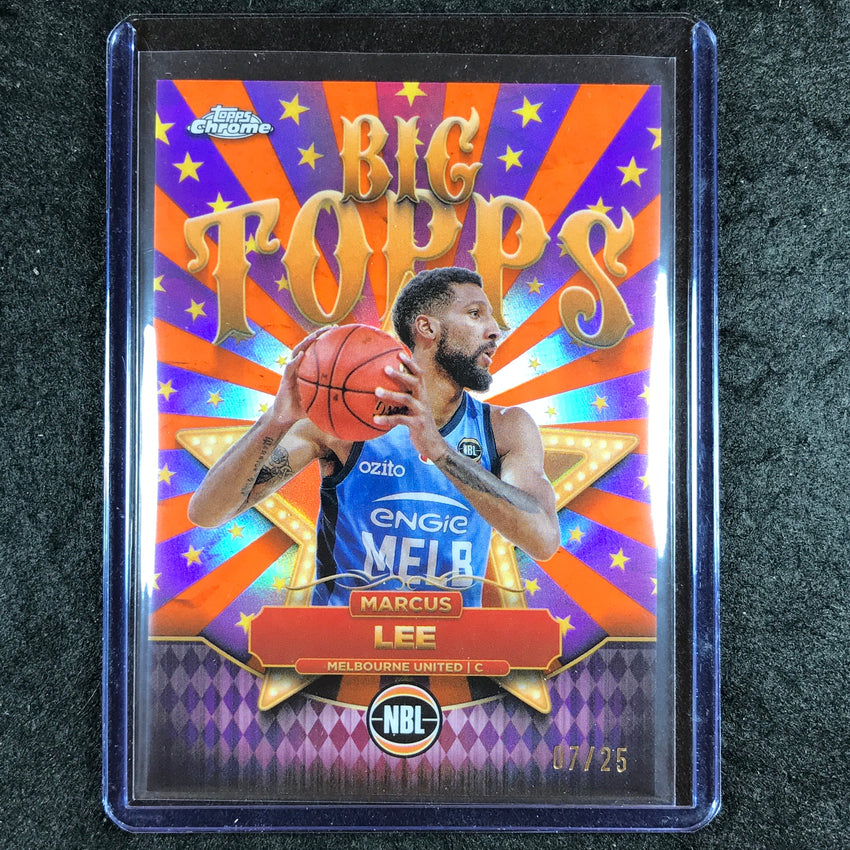 2024-25 Topps Chrome NBL MARCUS LEE Big Topps Orange 7/25 #15