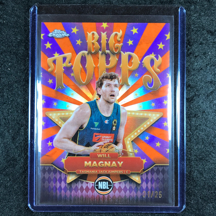 2024-25 Topps Chrome NBL WILL MAGNAY Big Topps Orange 21/25 #20