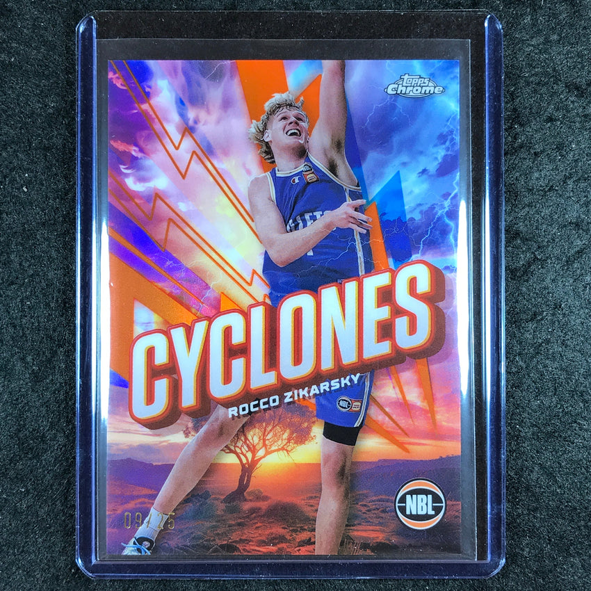 2024-25 Topps Chrome NBL ROCCO ZIKARSKY Cyclones Orange 9/25 #3