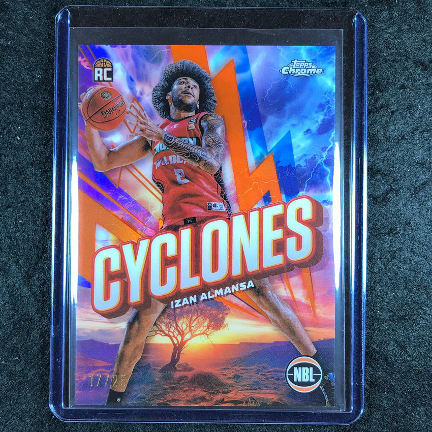 2024-25 Topps Chrome NBL IZAN ALMANSA Cyclones Rookie Orange 17/25 #13