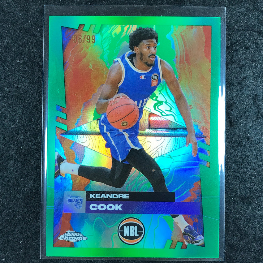 2024-25 Topps Chrome NBL KEANDRE COOK Base Green 96/99 #20