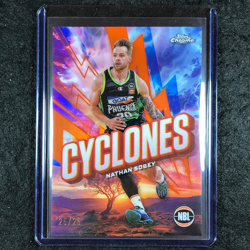 2024-25 Topps Chrome NBL NATHAN SOBEY Cyclones Orange 25/25 #16