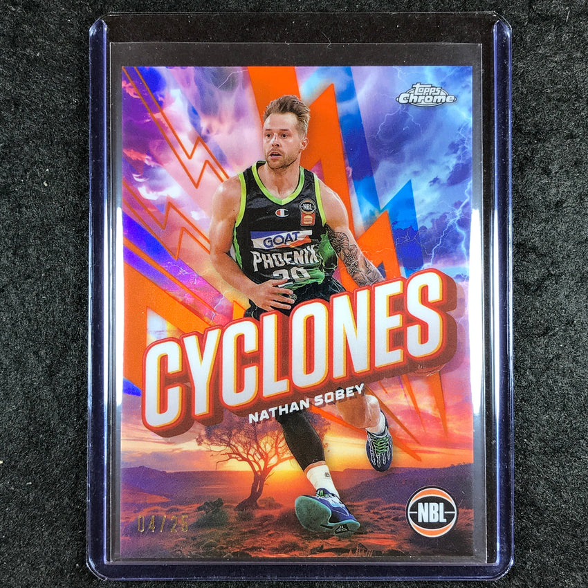 2024-25 Topps Chrome NBL NATHAN SOBEY Cyclones Orange 4/25 #16