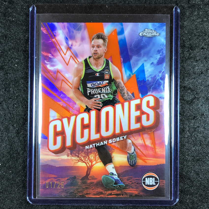 2024-25 Topps Chrome NBL NATHAN SOBEY Cyclones Orange 1/25 #16