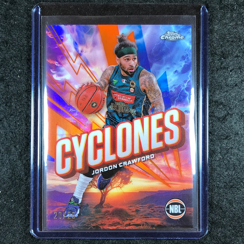 2024-25 Topps Chrome NBL JORDON CRAWFORD Cyclones Orange 20/25 #19