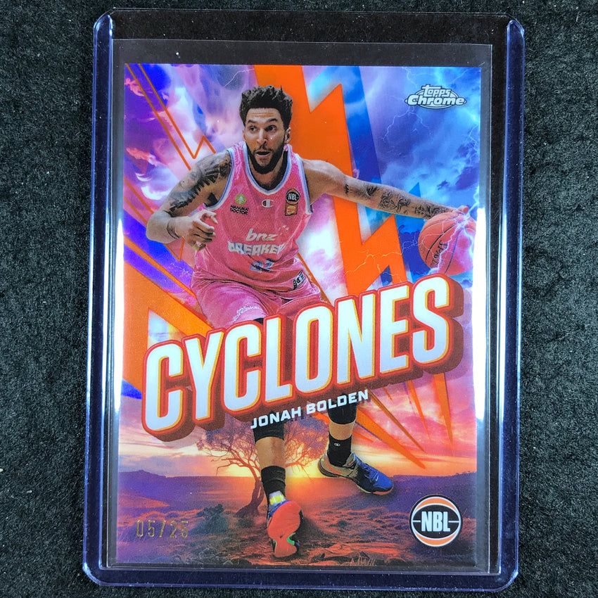 2024-25 Topps Chrome NBL JONAH BOLDEN Cyclones Orange 5/25 #24