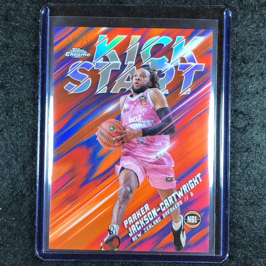 2024-25 Topps Chrome NBL PARKER JACKSON-CARTWRIGHT Kick Start Orange 11/25 #6