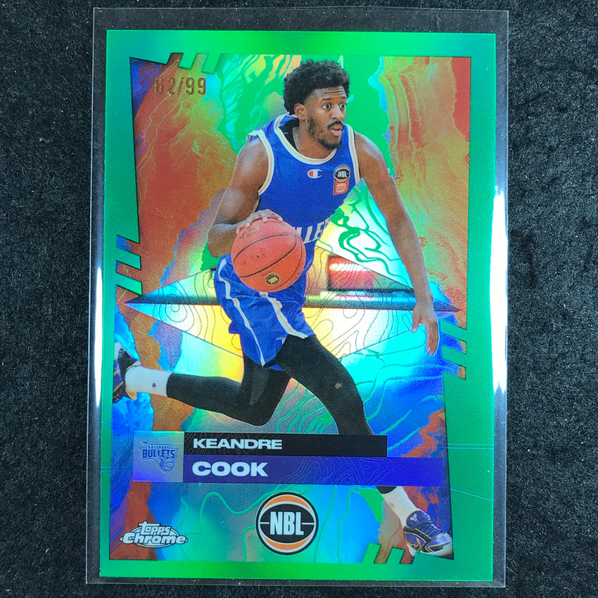 2024-25 Topps Chrome NBL KEANDRE COOK Base Green 62/99 #20
