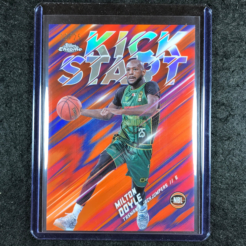 2024-25 Topps Chrome NBL MILTON DOYLE Kick Start Orange 12/25 #10