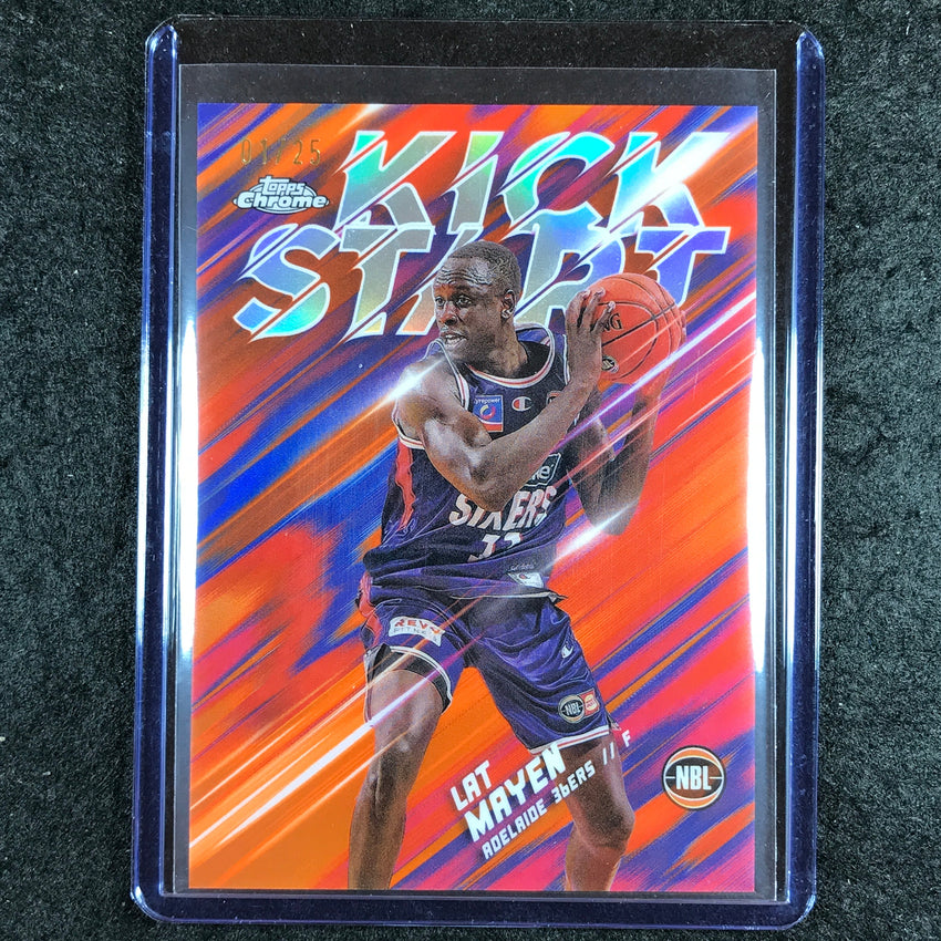 2024-25 Topps Chrome NBL LAT MAYEN Kick Start Orange 1/25 #11