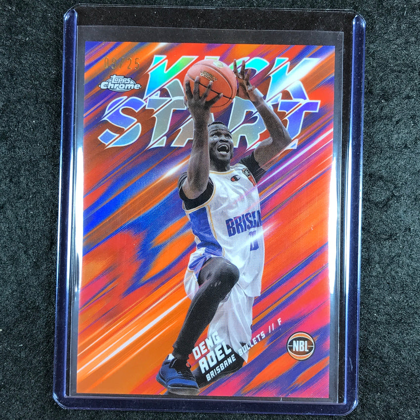 2024-25 Topps Chrome NBL DENG ADEL Kick Start Orange 9/25 #12