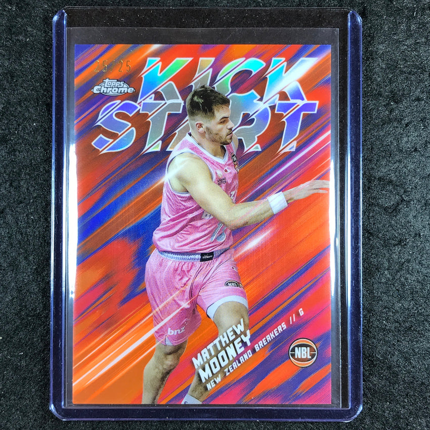 2024-25 Topps Chrome NBL MATTHEW MOONEY Kick Start Orange 25/25 #16
