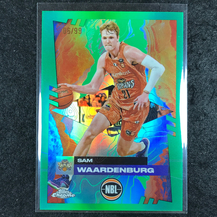 2024-25 Topps Chrome NBL SAM WAARDENBURG Base Green 6/99 #21