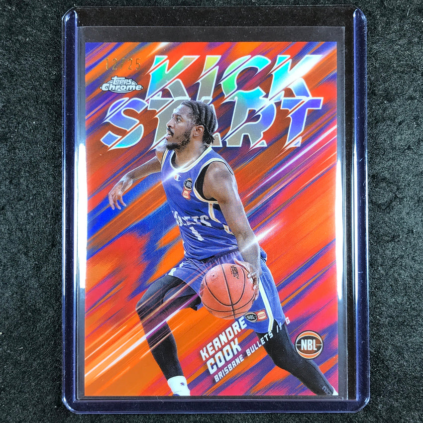 2024-25 Topps Chrome NBL KEANDRE COOK Kick Start Orange 12/25 #22