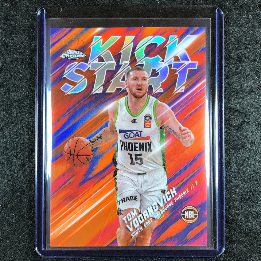 2024-25 Topps Chrome NBL TOM VODANOVICH Kick Start Orange 17/25 #28