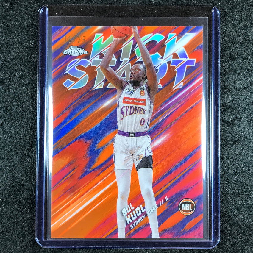 2024-25 Topps Chrome NBL BUL KUOL Kick Start Orange 16/25 #29