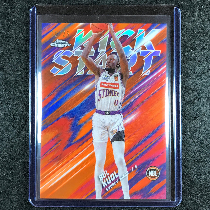 2024-25 Topps Chrome NBL BUL KUOL Kick Start Orange 19/25 #29