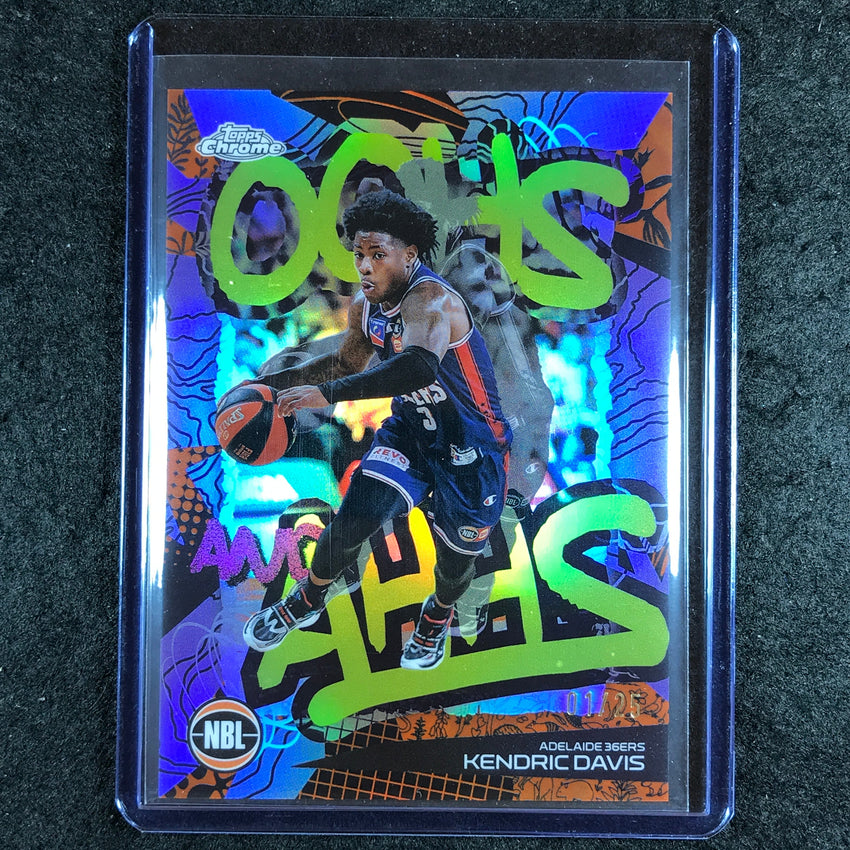 2024-25 Topps Chrome NBL KENDRIC DAVIS Oohs and Ahhs Orange 1/25 #1
