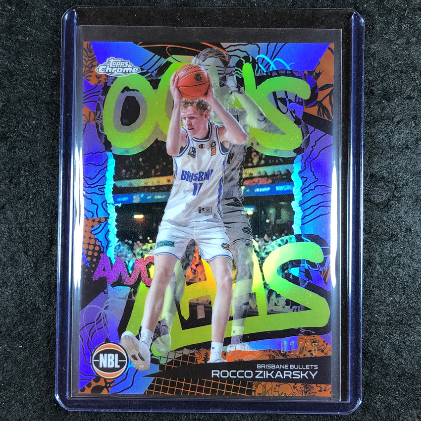 2024-25 Topps Chrome NBL ROCCO ZIKARSKY Oohs and Ahhs Orange 1/25 #3