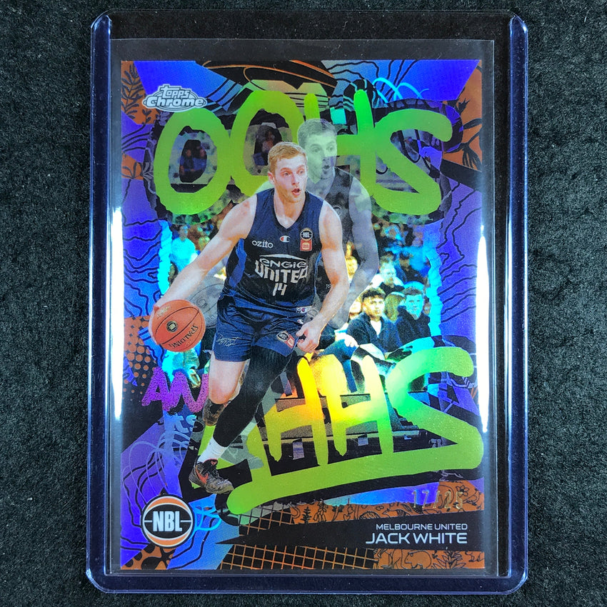 2024-25 Topps Chrome NBL JACK WHITE Oohs and Ahhs Orange 17/25 #10