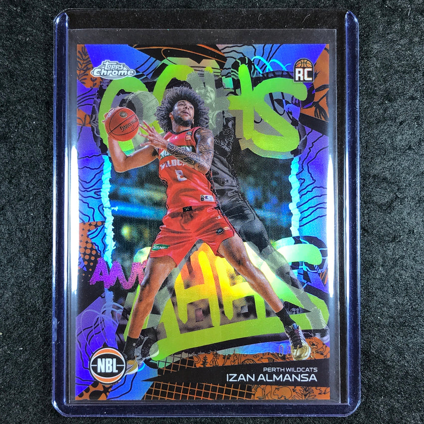 2024-25 Topps Chrome NBL IZAN ALMANSA Oohs and Ahhs Rookie Orange 8/25 #13