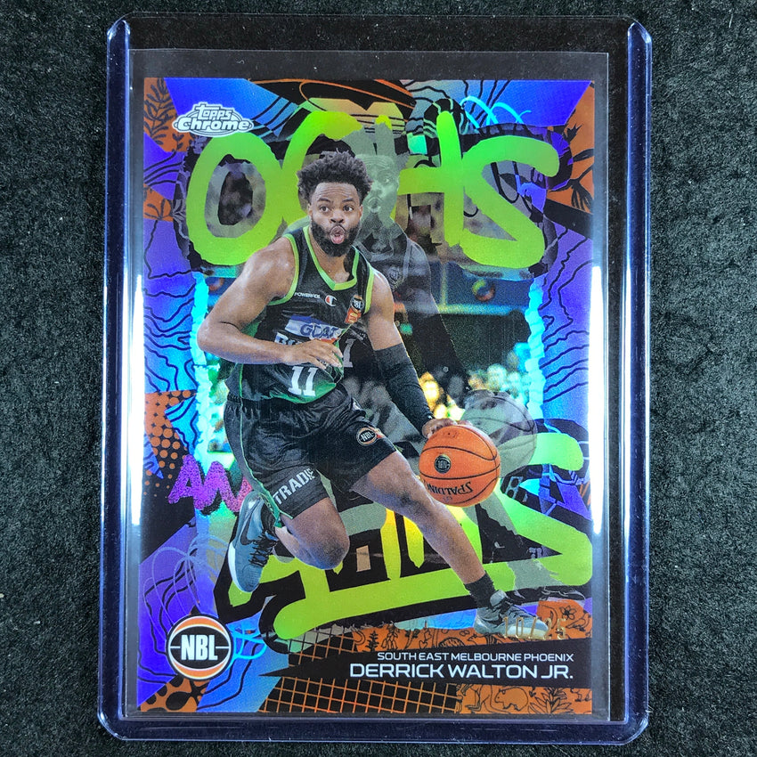 2024-25 Topps Chrome NBL DERRICK WALTON JR. Oohs and Ahhs Orange 10/25 #16
