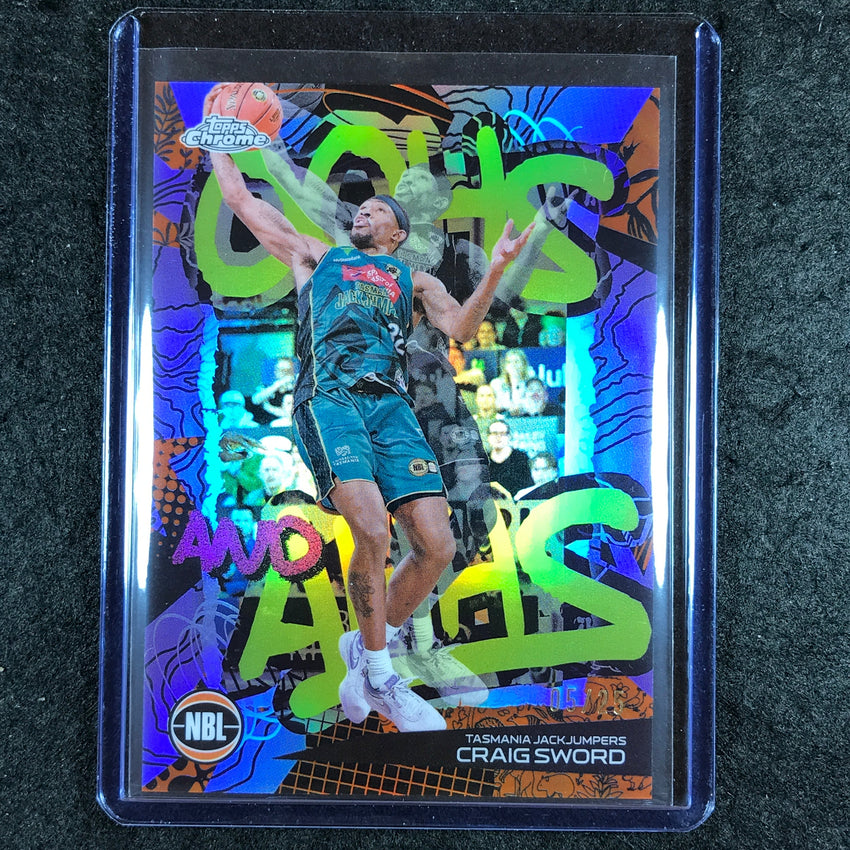 2024-25 Topps Chrome NBL CRAIG SWORD Oohs and Ahhs Orange 5/25 #19