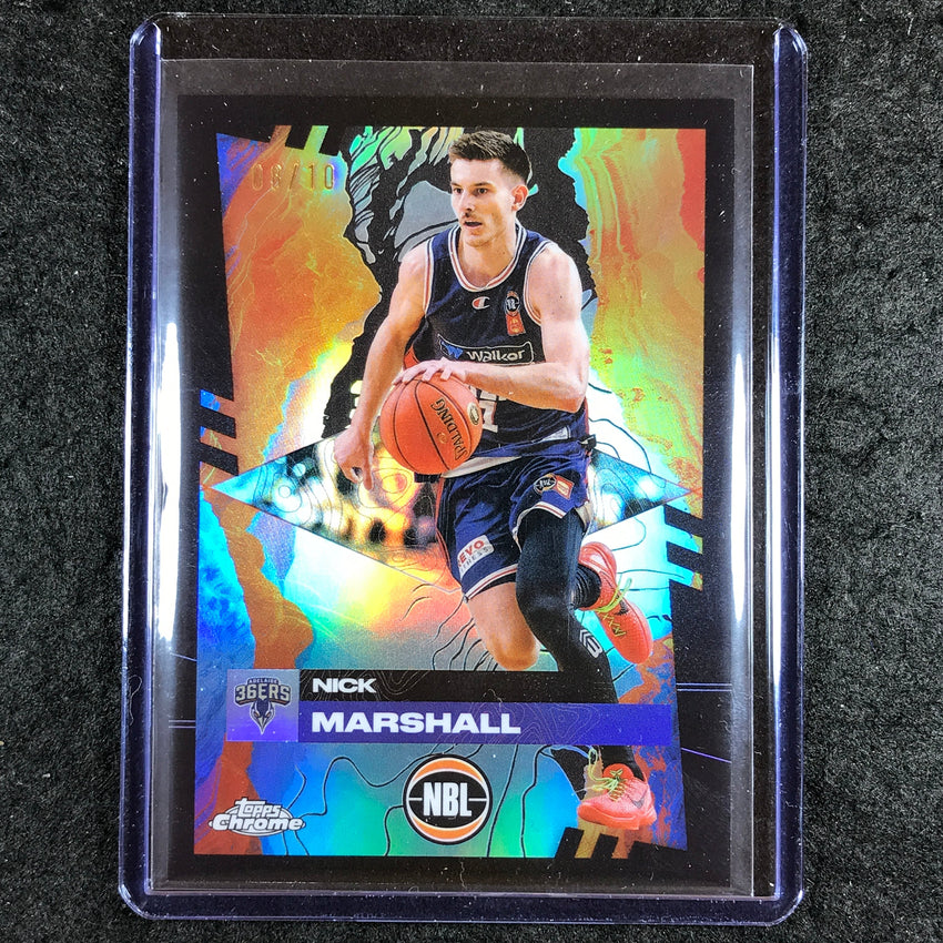 2024-25 Topps Chrome NBL NICK MARSHALL Base Black 8/10 #2