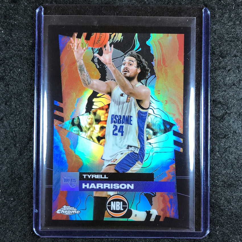 2024-25 Topps Chrome NBL TYRELL HARRISON Base Black 5/10 #13