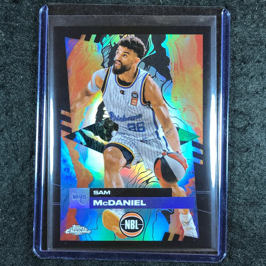 2024-25 Topps Chrome NBL SAM MCDANIEL Base Black 5/10 #14