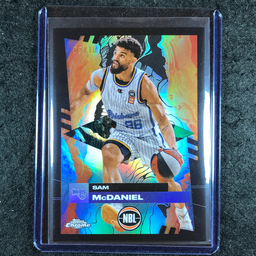 2024-25 Topps Chrome NBL SAM MCDANIEL Base Black 9/10 #14