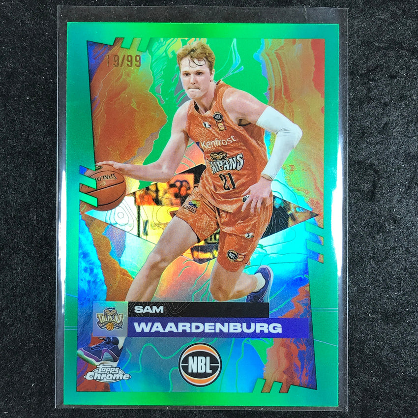 2024-25 Topps Chrome NBL SAM WAARDENBURG Base Green 19/99 #21