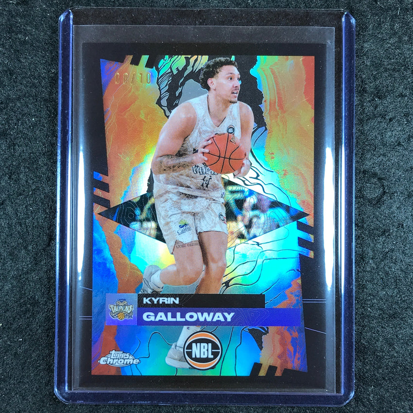 2024-25 Topps Chrome NBL KYRIN GALLOWAY Base Black 8/10 #27