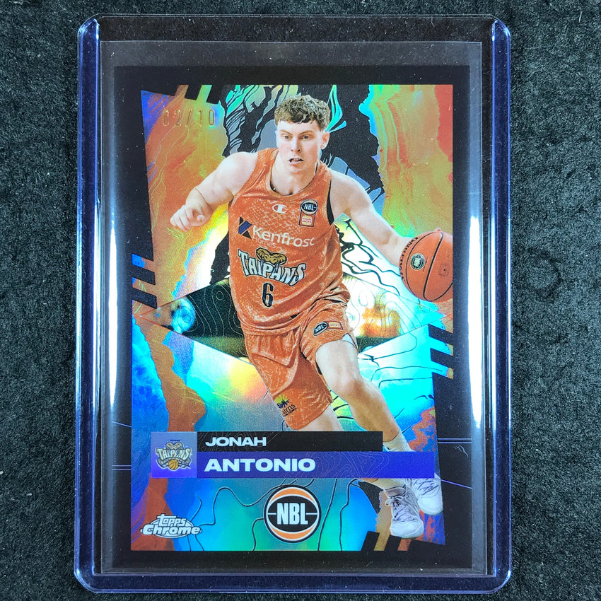 2024-25 Topps Chrome NBL JONAH ANTONIO Base Black 2/10 #30