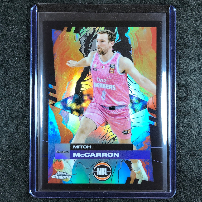 2024-25 Topps Chrome NBL MITCH MCCARRON Base Black 1/10 #55