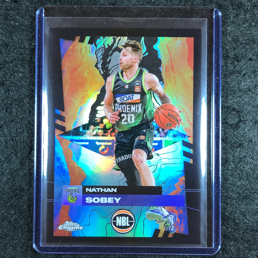 2024-25 Topps Chrome NBL NATHAN SOBEY Base Black 2/10 #76