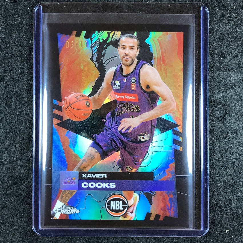 2024-25 Topps Chrome NBL XAVIER COOKS Base Black 6/10 #84