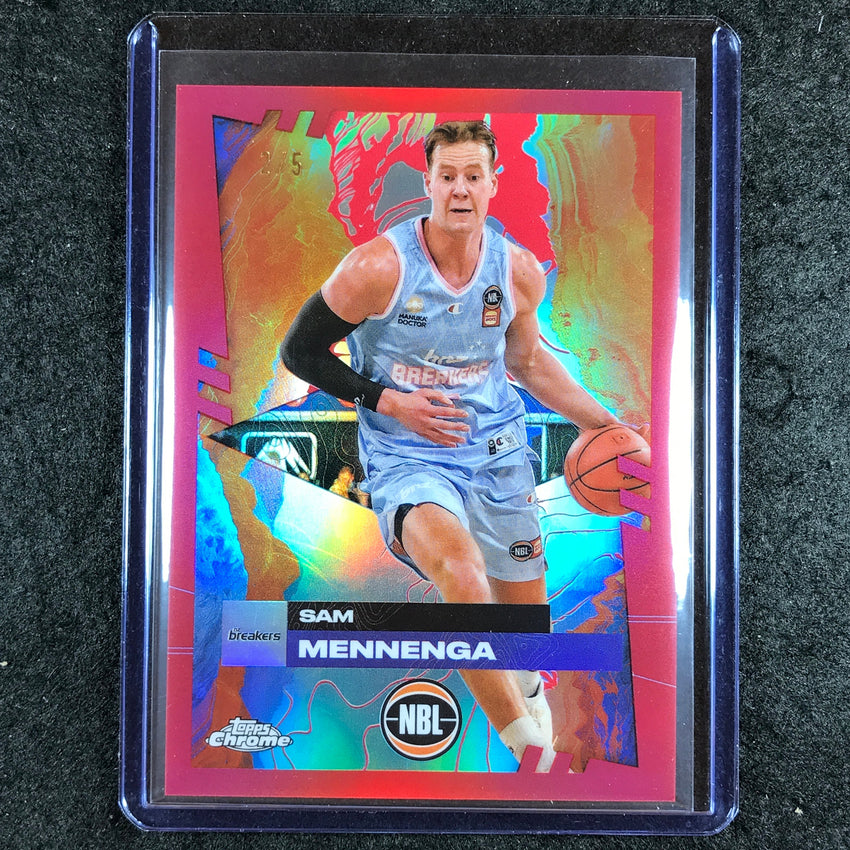 2024-25 Topps Chrome NBL SAM MENNENGA Base Red 2/5 #56