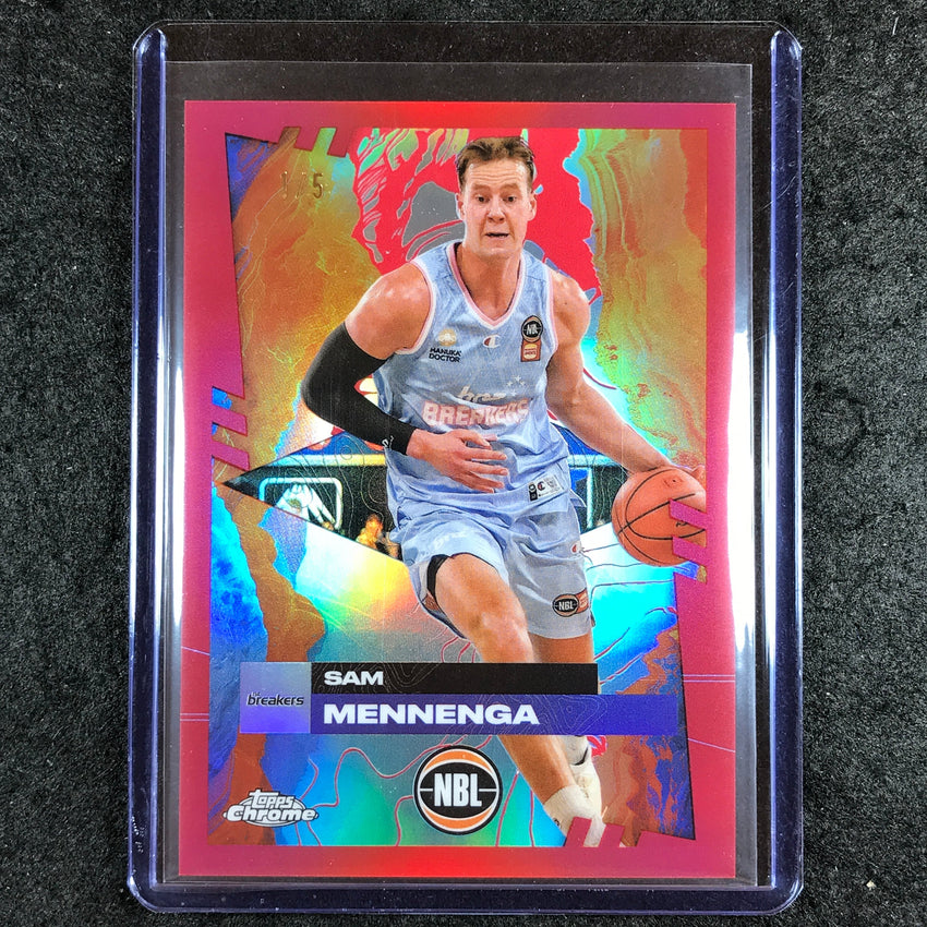 2024-25 Topps Chrome NBL SAM MENNENGA Base Red 1/5 #56