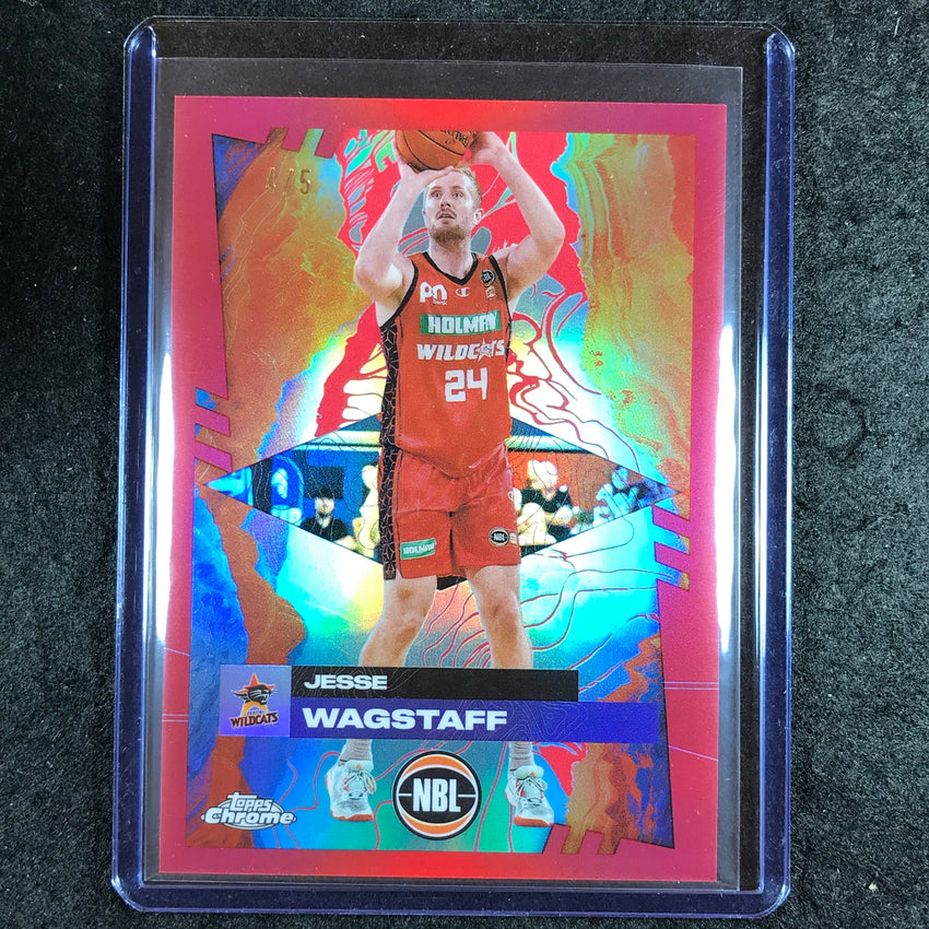 2024-25 Topps Chrome NBL JESSE WAGSTAFF Base Red 4/5 #67