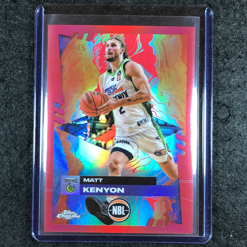 2024-25 Topps Chrome NBL MATT KENYON Base Red 2/5 #77