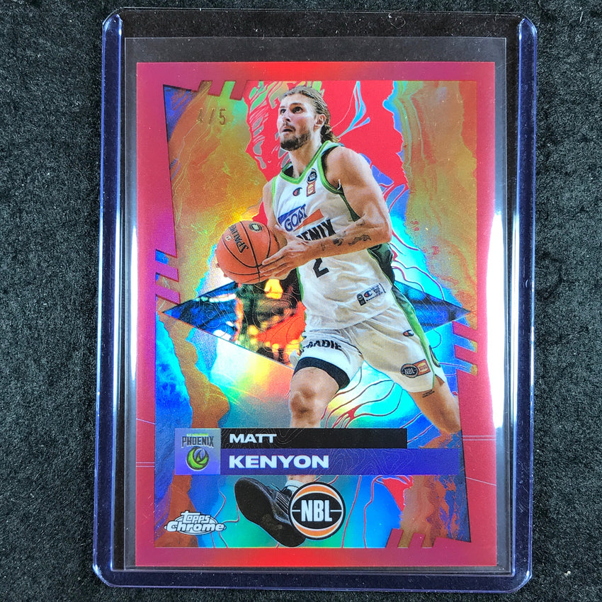 2024-25 Topps Chrome NBL MATT KENYON Base Red 4/5 #77