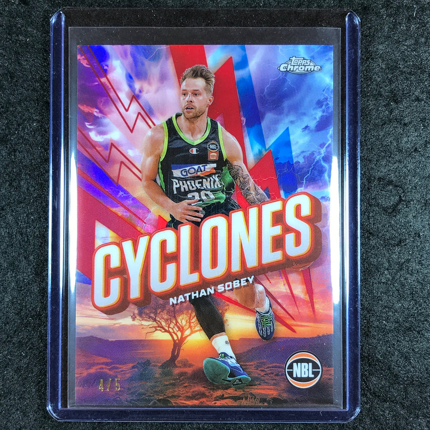 2024-25 Topps Chrome NBL NATHAN SOBEY Cyclones Red 4/5 #16