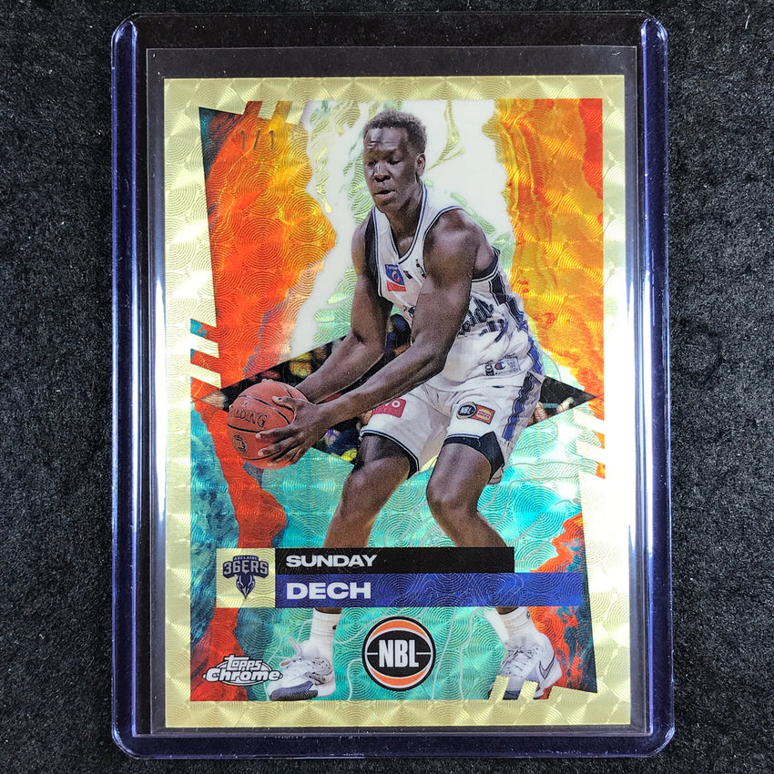 2024-25 Topps Chrome NBL SUNDAY DECH Base Gold Superfractor 1/1 #10