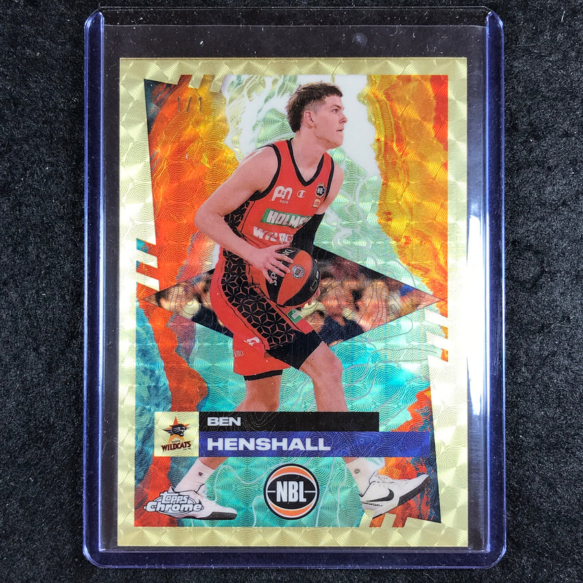 2024-25 Topps Chrome NBL BEN HENSHALL Base Gold Superfractor 1/1 #69