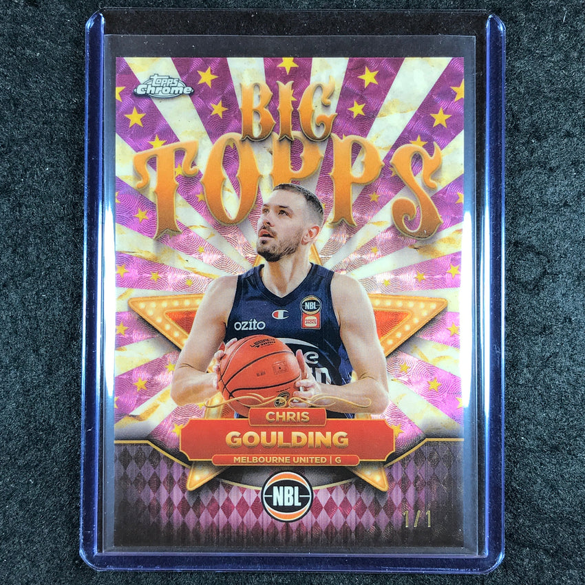 2024-25 Topps Chrome NBL CHRIS GOULDING Big Topps Gold Superfractor 1/1 #5